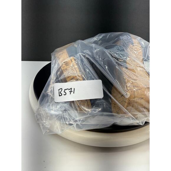 VIONIC Pepper Womens Sz 8 Black Leather Open Toe Platform Slip On Wedge Sandals - Picture 15 of 15